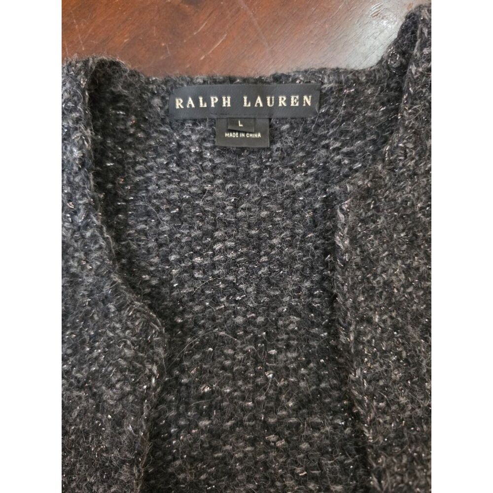Ralph lauren black label woman’s shimmering sweater Cardigan coat L
